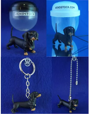 Dachshund Dodger #36 New Hood Hounds Dog Figure Dangler Keychain Light Lamp Pull • $29.99