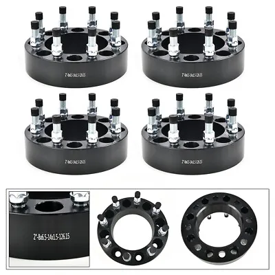 4PCS 2  Wheel Spacers 8x6.5  8 Lug For GMC Sierra Chevy Silverado 2500 3500 Ram • $113.99