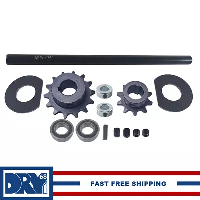 Complete Jackshaft Kit For Go Kart / Mini Bike 3/4  X 14  40/41/420 Chain • $44.99