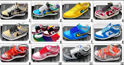 55+ Styles SB Dunk Low Sneaker Key Chain | Mini Shoe Key Ring | Shoebox Optional • $10.60