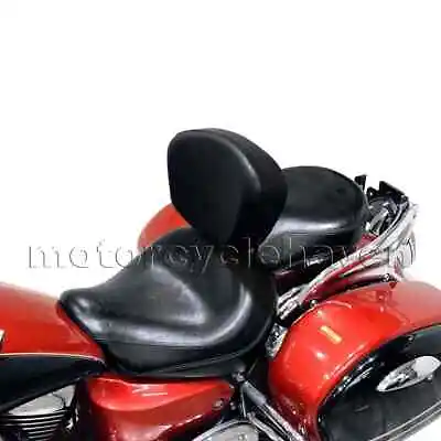Kawasaki Vulcan 1500 VN1500 Nomad Rider Driver Backrest Pad Cushion Set • $85