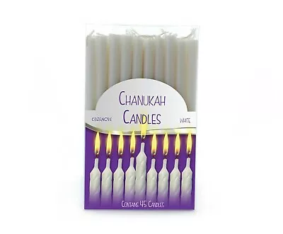 45 White Chanukah Candles Hanukkah Candles Candles Chanukah 8 Nights • £6.49