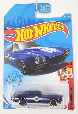 Hot Wheels '70 Chevy Camaro RS Then And Now Blue NOC • $4.25