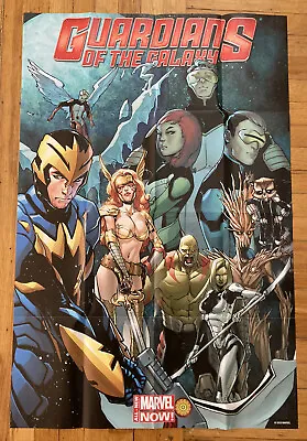 GUARDIANS OF THE GALAXY #1 Promo POSTER 24 X 36 Marvel Rocket Raccoon 2013 • $6.99