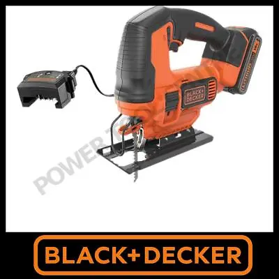 Black & Decker BDCJS18C13 18 Volt Jigsaw + 1 X 1.5Ah Battery Charger & 3 Blades • £94.99