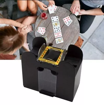 6 Deck Card Shuffler Automatic Battery Powered Playing Card Shuffler Machine  • $21.98