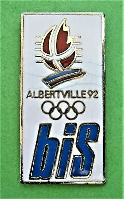 £4.99 • Buy F883*) Enamel Albertville 92 Olympic Bis Winter Games Sports Tie Lapel Pin Badge