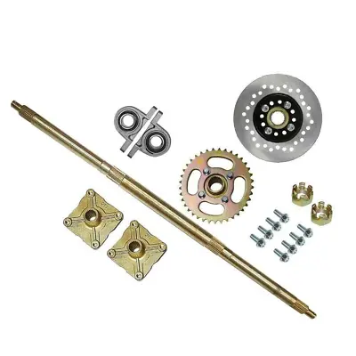 Drift Trike Go Kart Rear Live Axle Kit Sprocket 428 41T & Wheel Hub Axle 815mm • $85