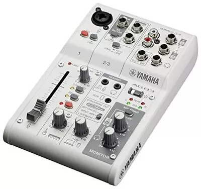 Yamaha Live Streaming Mixer 3 Channel White From Japan • £153.40