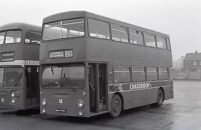 B&W Negative London Transport Daimler Fleetline MLH491L Midland Red North • £1.15