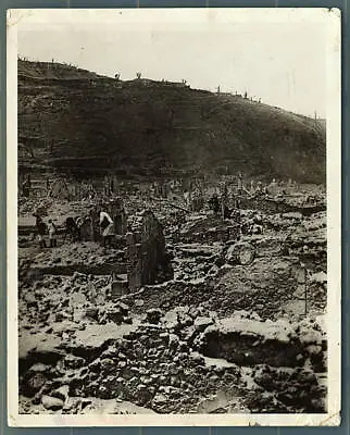 St. Pierre Mt. Pelee's Ill-Fated Victim Ruins And Volcanic Ashes E - Old Photo • $5.46