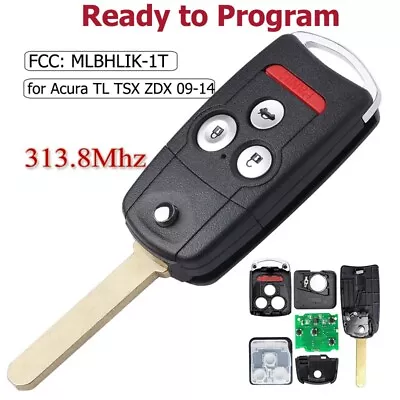 For 2009 2010 2011 2012 2013 2014 Acura TSX Remote Keyless Entry Flip Key Fob • $17.99