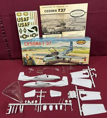 Vintage Aurora Cessna T-37 Jet Trainer 1962 No. 138-98 Box Is Excellent Complete • $79.99