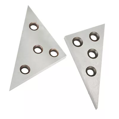 2Pcs 45 45 90 Degree Angle Blocks 30 60 90 Degree Angle Hardened Steel 4 Hole • $15.74