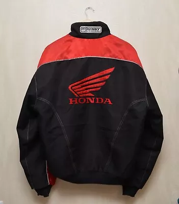 HONDA Racing Big Logo Vintage Jacket Size XL 90s Y2k RARE P2P 24'8  HRC • £170