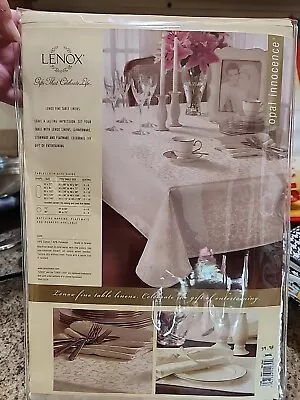 Lenox Opal Innocence 90  Round Tablecloth Ivory New • $39