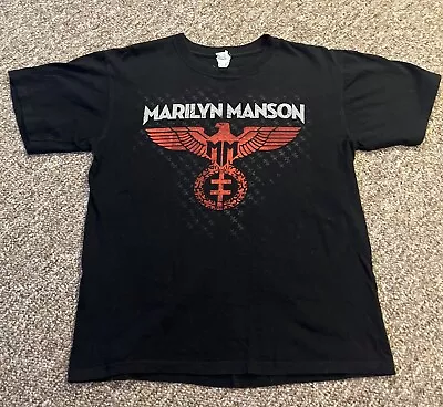 Marilyn Manson Vintage 2009 Tour Shirt Size Medium High End Of Low Goth Metal • $39.99