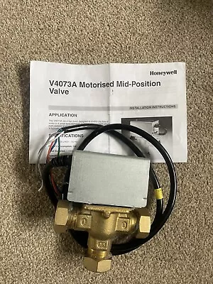 Honeywell 22mm 3 Port Motorised Mid Position Diverter Valve V4073A1039 (GENUINE) • £35