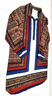 Boohoo Women's African Dashiki Blouse/Top Multicolor Caftan ~ US Size 16 • £19.27