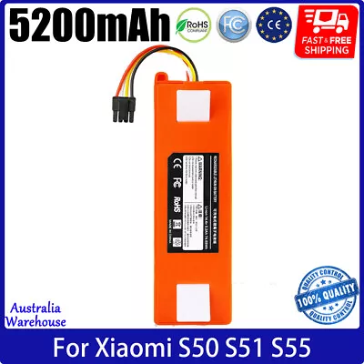 Battery For Xiaomi Robot Vacuum CIeaner S50 S51 S55 Viomi V3 14.4V SDJQR01RR AU • $56.99