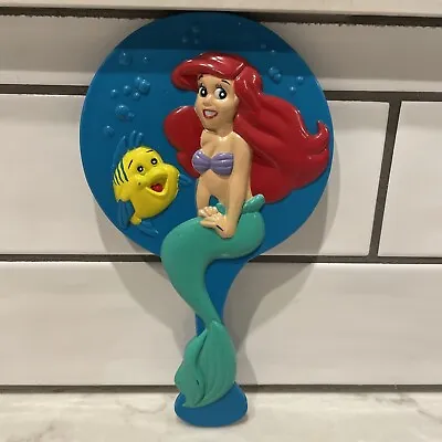 Vintage 1991 Disney The Little Mermaid Ariel Hand Held Child's Mirror • $9.29