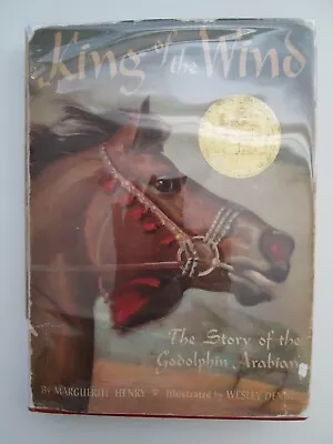 KING WIND~Marguerite Henry~SIGNED~1952 HCDJ~Godolphin Arabian~WESLEY DENNIS~ • $124.98