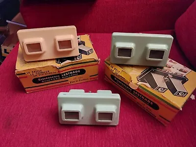 £29 • Buy Vintage Lestrade Stereoscope Viewers With 41 Slides Joblot.