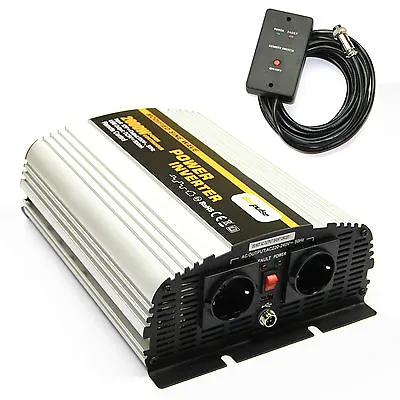 Voltage Converter Inverter NS 12V To 230V 2000 Watts Incl. Cable Remote Control NEW • £145.32