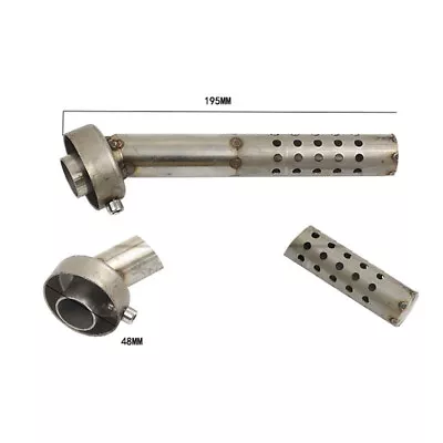 Motorcycle 48mm Angled Exhaust Muffler Insert Baffle Can Bend DB Killer Silencer • $15.69