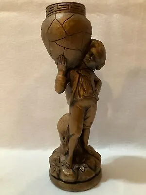 Marwal Ind. Inc Vintage Statue Of Boy W/Urn • $30