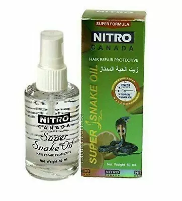 Nitro Canada Hair Repair Protective Super Snake Oil 60 Ml Free Shipping World Wi • $15.99