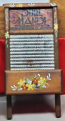 Vintage Washboard DUBL HANDI 18” Columbus Washboard Co Shelf Americana Decor • $39.50