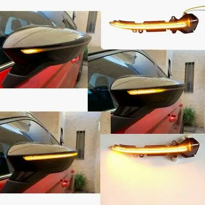 £44.99 • Buy 2× Dynamic LED Turn Signal Mirror Light Indicator Seat Leon MK3 Ibiza 5F 2013+