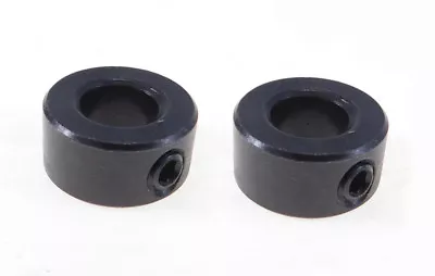 2 Pack 7/16  Bore Shaft Collar W/1/4-20 Set Screw - Black Oxide Finish BSC-043 • $6.03