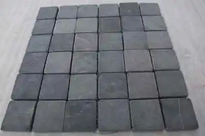 1 M2 Tumbled Grey Approx 5 Cm By 5 Cm Mosaic Tiles • £49.99