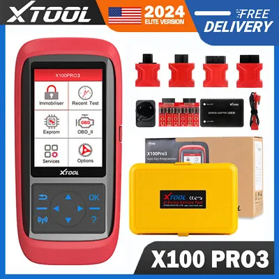 XTOOL X100 PRO3 Auto OBD2 Scanner Key Programmer Car Code Reader Diagnostic Tool • $222.99