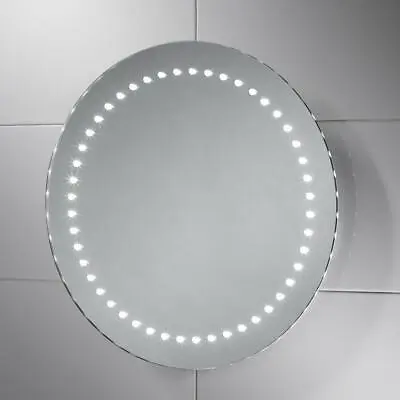 £89.99 • Buy 500x500mm Tavia Round LED Illuminated Mirror | Demister Pad | Cool White 