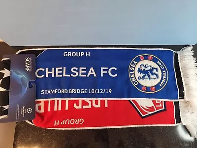 Chelsea UEFA Champions League Scarf LOSC Lille 10/12/19 Official Licensed New ! • £13.50