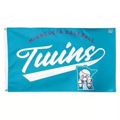 Minnesota Twins Baseball Fans 3x5 Ft MLB World Series Turquoise Flag / Banner • $11.99