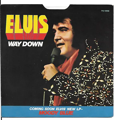 ELVIS PRESLEY Slow Down On RCA Rock 45 With Picture Sleeve • $6