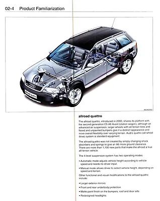 Cdrom Pdf 1998 1999 2000 2001 Audi A6 C5 Sedan Avant Quattro Service Manual  • $20