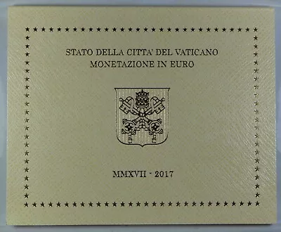 Vatican 2017 Official 1 Cent - 2 Euro Coins BU Set  [285 • $89