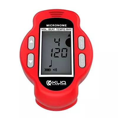 KLIQ - Mini Rechargeable Digital Metronome - With Speaker MicroNome Red • $26.19