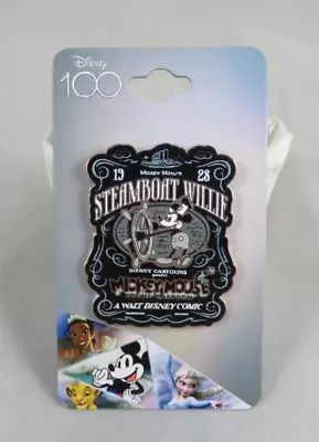 Disney Pin - Box Lunch - Steamboat Willie Mickey Mouse Poster - Disney 100 • $10.20