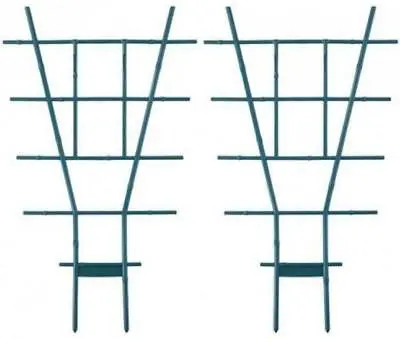 Pack Of 2 - Plastic Plant Pot Trellis Planter Fan Climbing Plants Support Frame • £9.99