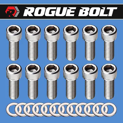 Sbc Header Bolts Stainless Steel Kit Small Block Chevy 283 327 350 383 400 Tpi • $13.95