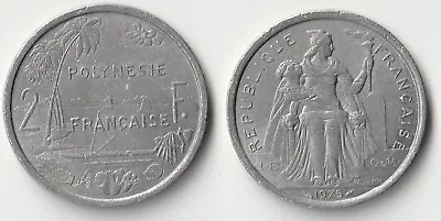 1975 French Polynesia 2 Francs Coin • $1.50