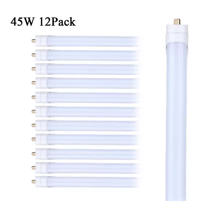 12Pack T8 8FT FA8 Single Pin Led Bulbs 5000K 45W 8Foot Led Tube Led Shop Light • $125.82