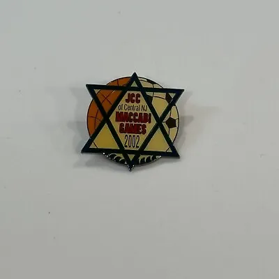 Israel New Jersey JCC Maccabi Games Pin Vtg 2002 Star Of David • $7