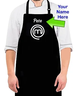 Master Chef Personalized 3 Pocket Cotton Apron Full Size Custom Printed • $14.95